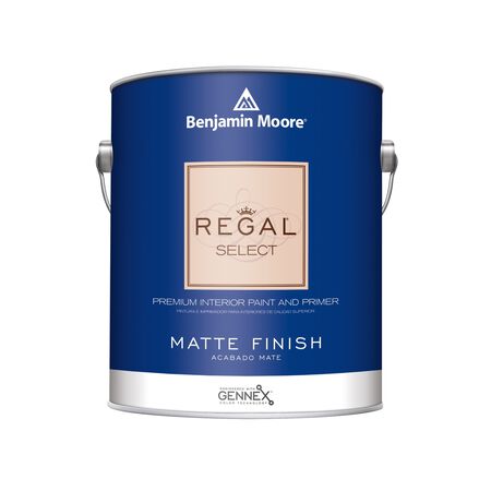 Benjamin Moore Regal Select Matte White Paint and Primer Interior 1 gal