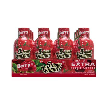 5-hour Energy Extra Strength Sugar Free Berry Energy Shot 1.93 fl. oz.