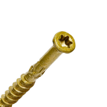 Power Pro Premium Bronze Exterior Trim Screws (#8 x 3 in.) - 98 pc