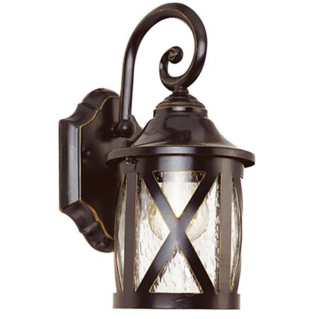 Trans Globe Chandler 1-Light Armed Coach-Style Outdoor Wall Lantern Light