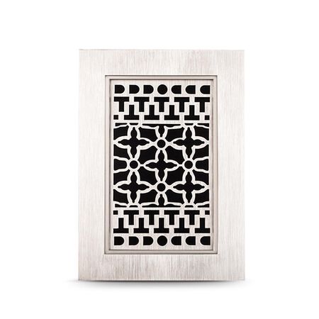 Heath Zenith Brushed Nickel Silver Plastic Wired and Wireless Door Chime