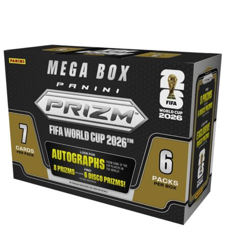 2026 Panini Prizm World Cup Soccer Cards Sealed Mega Box