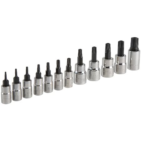 Craftsman 1/4 and 3/8 in. drive 6 Point Torx Bit Socket Set 12 pc