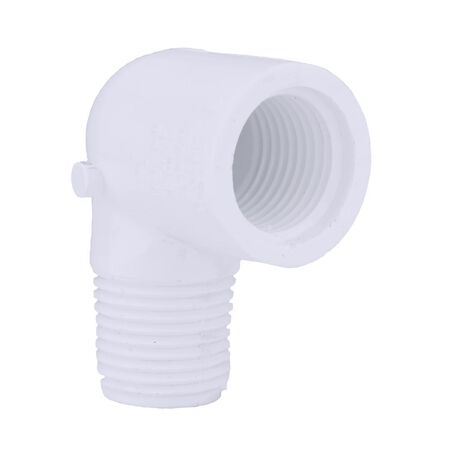 Charlotte Pipe Schedule 40 1/2 in. MPT X 1/2 in. D MPT PVC Street Elbow 1 pk