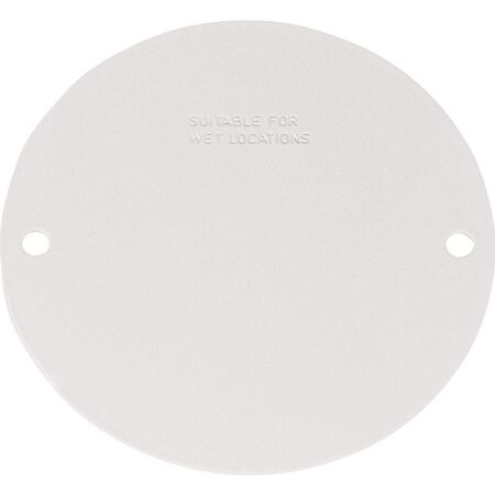 Sigma Engineered Solutions Round Stamped Steel 4.13 in. H X 4.13 in. W Flat Box Cover