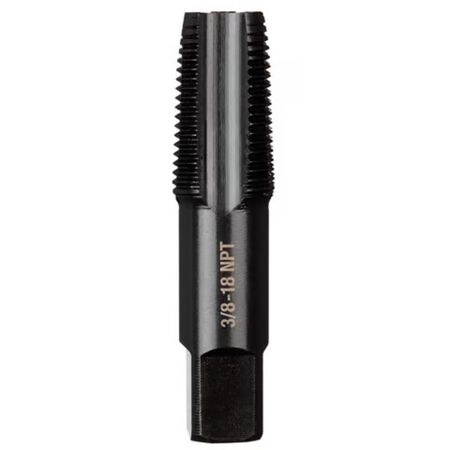 Milwaukee SAE 3/8-18 NPT Straight Flute Taper Tap