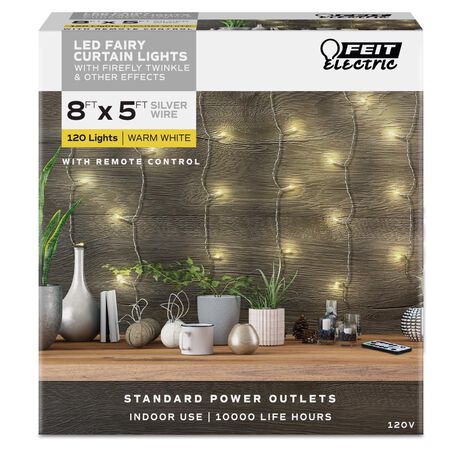 Feit LED String Lights Warm White 5 ft. 120 lights