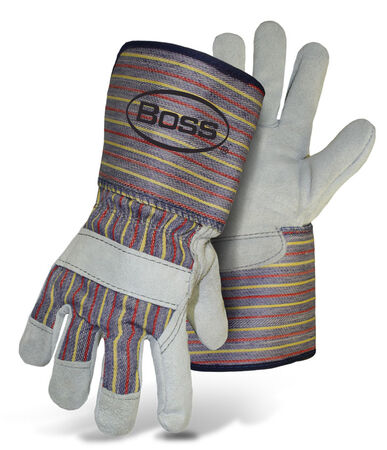 Glove Leather Split Palm L w/