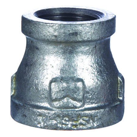 STZ Industries 1/2 in. FIP each X 3/8 in. D FIP Galvanized Malleable Iron Reducing Coupling