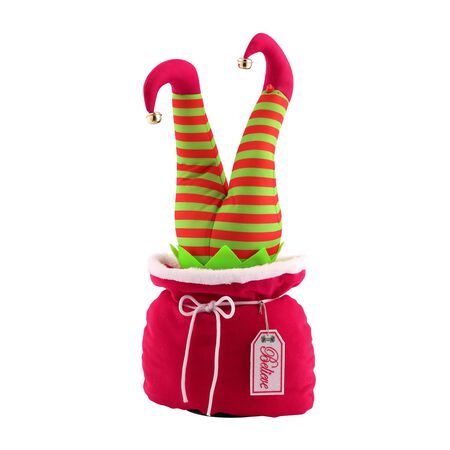 Mr. Christmas Multicolored Animated Elf Kickers in Bag Indoor Christmas Decor 16 in.