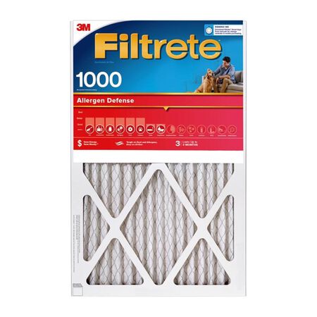 Filtrete 20 in. W X 30 in. H X 1 in. 1000 MPR Pleated Allergen Air Filter 1 pk