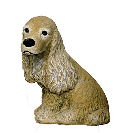 Statue Sitting Cocker Spaniel