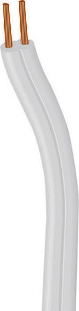Coleman Cable 16/2 SPT-2 300 volts Lamp Cord Wire 250 ft. L White - Sold by the foot
