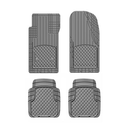 Weathertech Trim-To-Fit Gray Thermoplastic Elastomer Auto Floor Mats 4 Pack