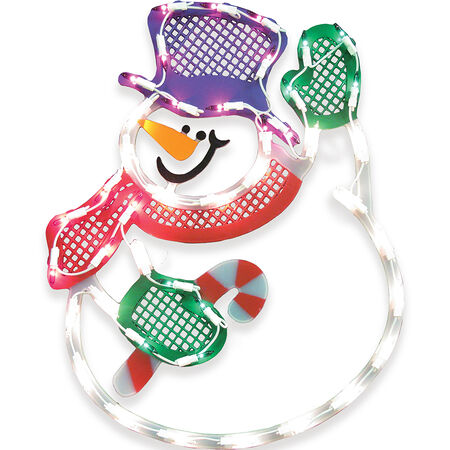 IG Design Multicolred Snowman Indoor Christmas Decor 17 in.