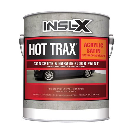 Insl-X Hot Trax Satin Silver Gray Water-Based Acrylic Concrete & Garage Floor Paint 1 gal
