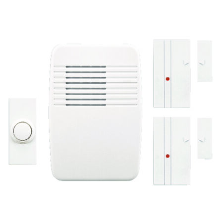 Heath Zenith White Plastic Wireless Door Chime Kit