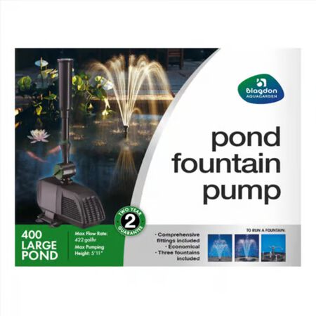 Blagdon Aquagarden Plastic 400 gph Fountain Pump