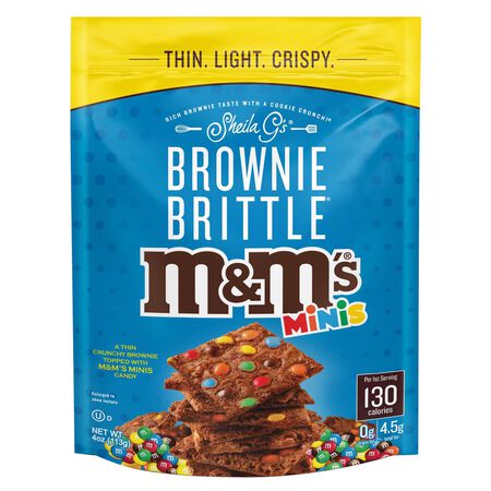 Sheila Gs M and M's Minis Brownie Brittle 4 oz Bagged