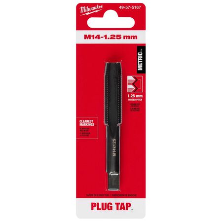 Milwaukee Metric M14x1.25 mm Straight Flute Plug Tap