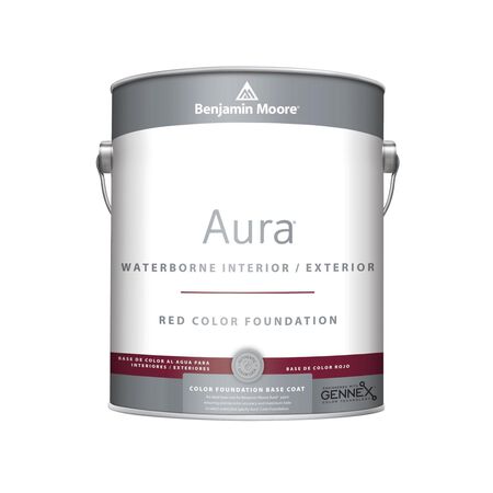 Benjamin Moore Aura Eggshell Red Tint Base Paint Exterior and Interior 1 gal