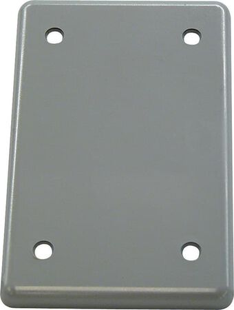 Cantex Rectangle PVC 1 gang 4-3/4 in. H X 3 in. W Box Cover