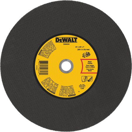 DeWalt 14 in. D X 1 in. X 1/8 in. thick Aluminum Oxide Cut-Off Wheel 1 pc