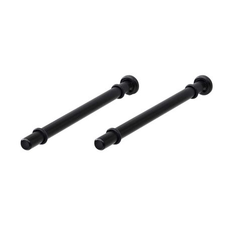 Dolle Atlas 0.9 in. H X 0.5 in. W X 7.9 in. D Black Steel Shelf Bracket