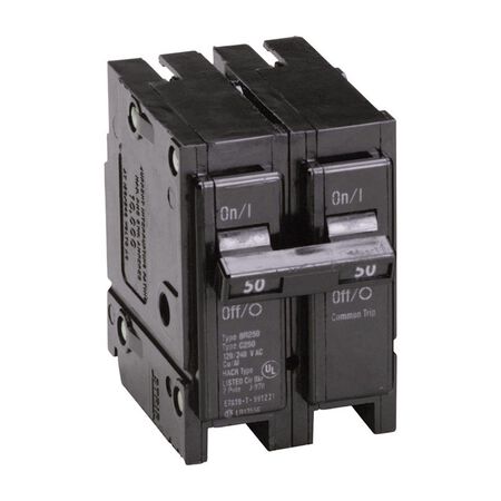 Eaton 50 amps Plug In 2-Pole Circuit Breaker