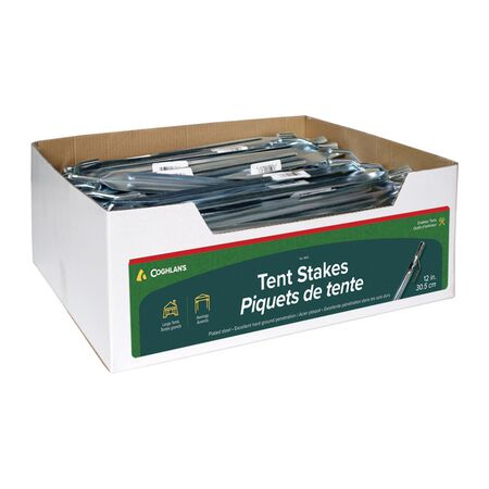 Coghlan's Silver Tent Stakes 0.25 in. W X 12 in. L 1 pk