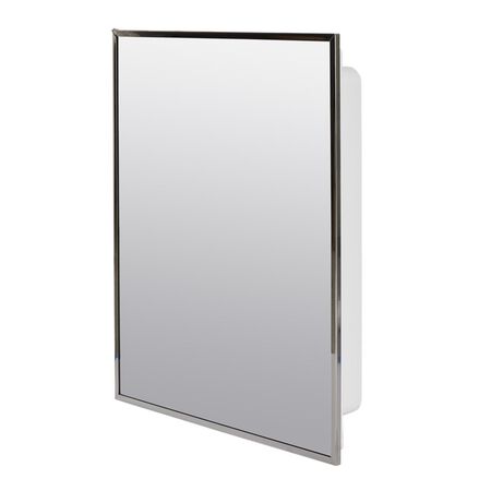 Zenna Home 20-1/8 in. H X 16-1/8 in. W X 3.25 in. D Rectangle Medicine Cabinet/Mirror