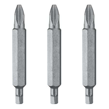 DEWALT Phillips/Square #2 Screwdriver Bit Heat-Treated Steel 3 pc