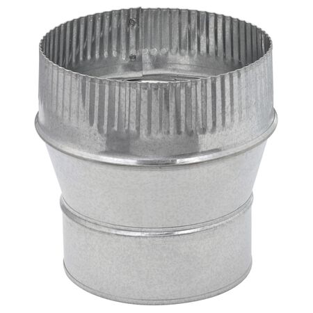 Imperial 5 in. D X 6 in. D Galvanized Steel Furnace Pipe Increaser