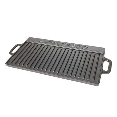 Traeger 9.25in. W Cast Iron Reversible Griddle 19.5in. L