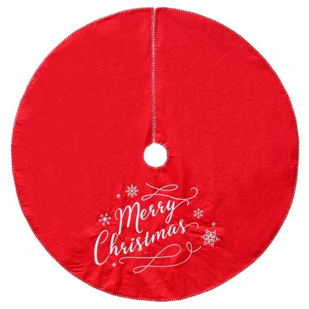 Dyno 2487303-1AC Merry Christmas Tree Skirt, Red