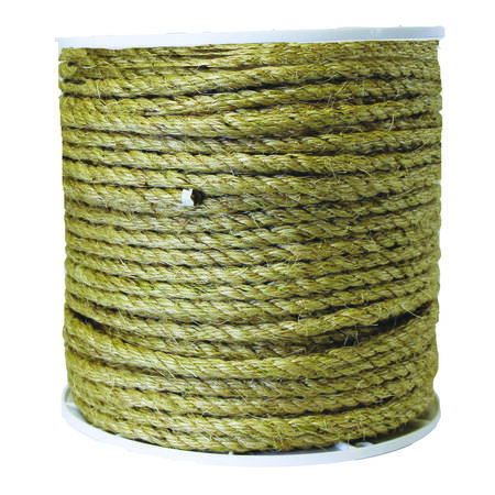 Wellington 3/8 in. Dia. x 365 ft. L Twisted Sisal Rope Tan