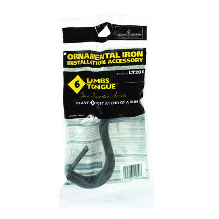The Village Ironsmith 7 in. H X 2.3 in. W X 2 in. L Ornamental Iron Lambs Tongue