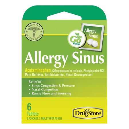 Lil' Drug Store Allergy Sinus Relief 6 ct 6 pk