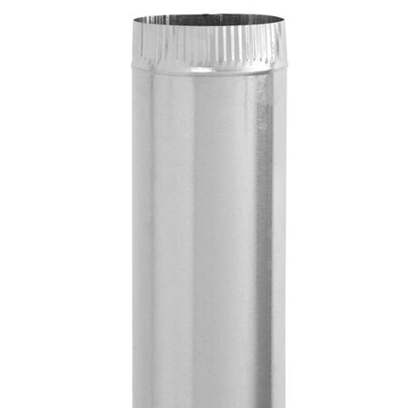 Imperial 7 in. D X 24 in. L Galvanized Steel Furnace Pipe