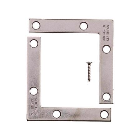 Ace 3 in. H X 3.75 in. W X 3 in. D Stainless Steel Inside Corner Brace