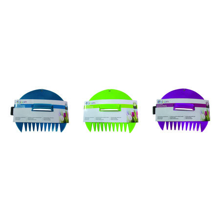 Bloom 12 in. 9 Tine Poly Leaf Scoop Poly Handle