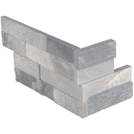 MS International Rockmount Marble Hardscape Wall Corner Piece - Honed and Splitface Marble Visual - Sold by Carton (4.5 SF/Carton)