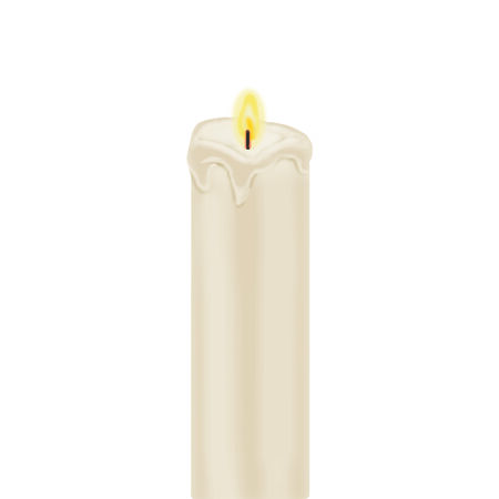 Gerson White Window Cling Candle Indoor Christmas Decor 10 in.