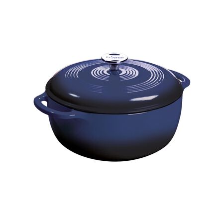Lodge Cast Iron Dutch Oven 6 qt Indigo