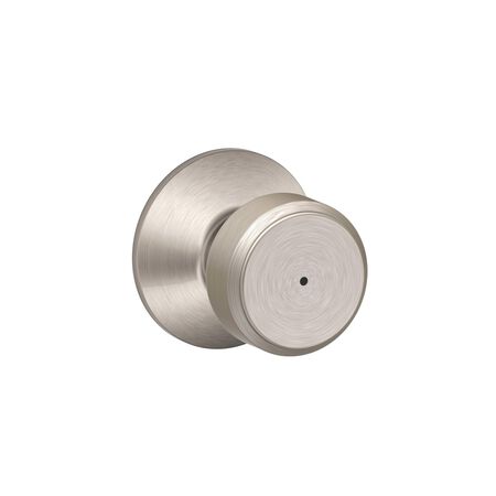 Schlage Bowery Satin Nickel Bed and Bath Knob