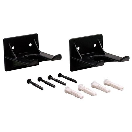 Crawford 3 in. L Black ABS Hollow Wall Tool Holder Hanger Holder 25 lb. cap. 2 pk