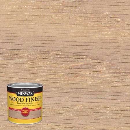 Minwax Wood Finish Semi-Transparent Pickled Oak Oil-Based Penetrating Wood Stain 1/2 pt