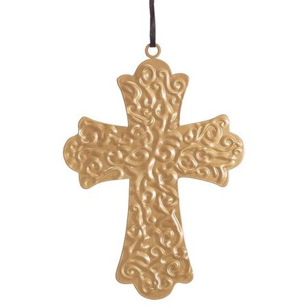 Burton and BurtonOrnament Embossed Gold Cross