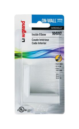 Legrand On-Wall 2 in. L Inside Elbow 1 pk