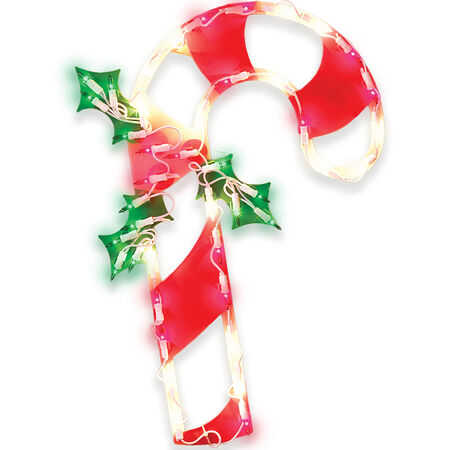 IG Design Green/Red/White Candy Canes Indoor Christmas Decor 17 in.